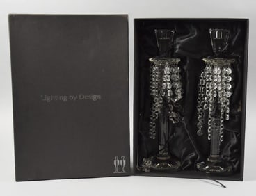 Shannon Crystal, Lighting By Design, Barcelona Candlesticks