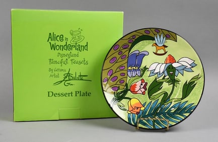 Elisabete Gomes Alice in Wonderland Dessert Plate MIB