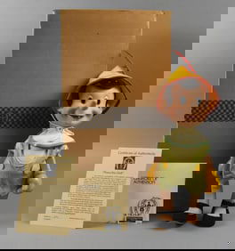 Knickerbocker Toy Co Pinocchio Doll, COA MIB