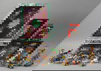 Disney Funko Pops, Decorations and Loose Figurines.