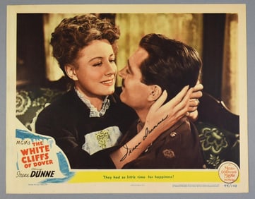 1944 White Cliffs of Dover, Irene Dunne Signed Lobby Card