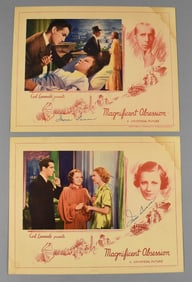 1935 Magnificent Obsession, Irene Dunne Signed Lobby Cards