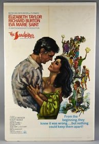 1965 Elizabeth Taylor, Richard Burton The Sandpiper One Sheet
