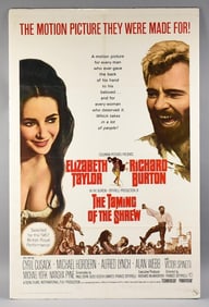Elizabeth Taylor, Richard Burton Taming of the Shrew One Sheet