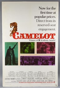1968 Camelot One Sheet, Academy Award Winner