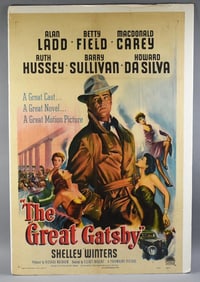 1949 The Great Gatsby One Sheet Movie Poster