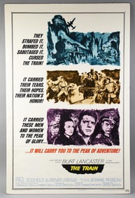 1965 The Train Burt Lancaster One Sheet Movie Poster