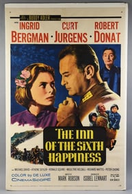 1958 The Inn of the Sixth Happiness One Sheet Movie Poster