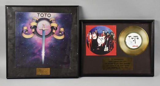 Bobby Kimball & TOTO 1978 & 1982 Record Awards, Signed