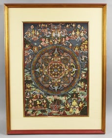Sacred Hindu Mandala Buddhist Painting