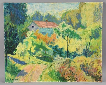 Willi Midelfart (1904-1975) Impressionist Landscape