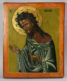 Saint John the Baptist Hand Painted Russian Icon