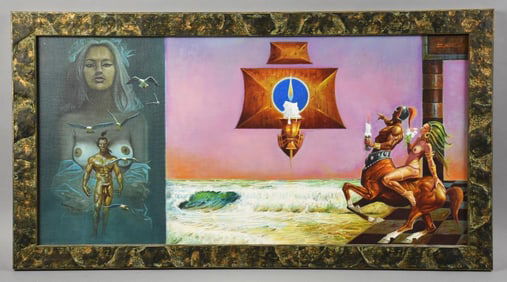 James Zar (1941-2015) Fantasy Landscape Oil on Canvas