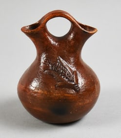 Elizabeth Manygoats Dine Navajo Wedding Vase, Corn Cob