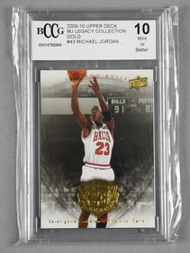 2009-10 Beckett BCCG Upper Deck Michael Jordan Legacy 10 Mint