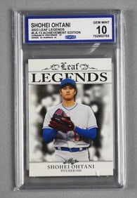 2023 Leaf Legend Shohei Ohtani Achievement Ed GEM MINT 10