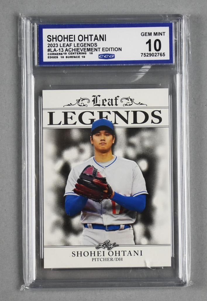 2023 Leaf Legends Shohei Ohtani CGG Gem Mint 10 Baseball Card (1 of 2)