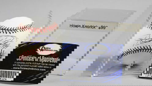 Retired MLB Player Howie Kendrick Signed Ball w/ COA