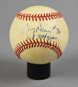Maury Wills Legendary 1st Baseman, Base Stealer Signed Ball