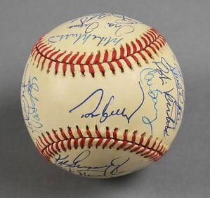Multiple Baseball Player Signed Baseball
