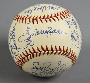 Multiple Baseball Player Signed Baseball