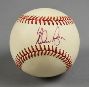 Nolan Ryan Hall of Fame Pitcher Signed Baseball