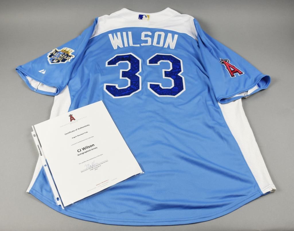 CJ Wilson American League Pitcher All-Star Signed Jersey-COA (1 of 7)