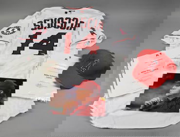 Mike Scioscia Angels Signed Jersey, Ball, Hat & Photo w/ COA