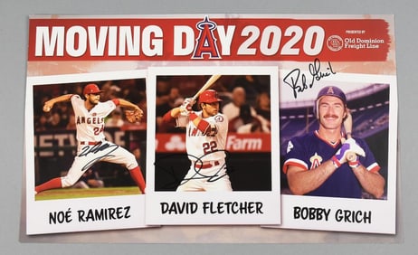 Anaheim Angels Moving Day 2020 Signed Poster