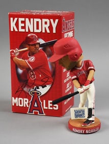 Kendry Morales Angels First Baseman Signed Bobblehead