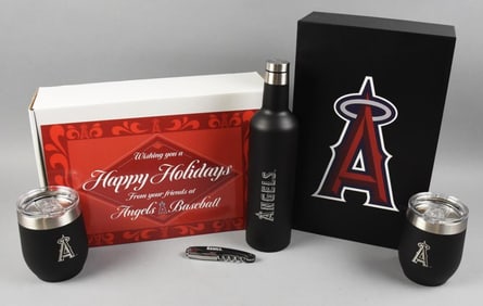 Anaheim Angels Wine Bottle Set, Holiday Gift