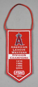 2004 Anaheim Angels Mini AL Division Champions Mini Banner