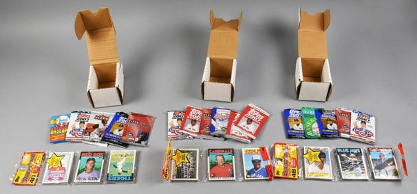 1980s-2000s Topps, Fleer Sealed Baseball Card Packs