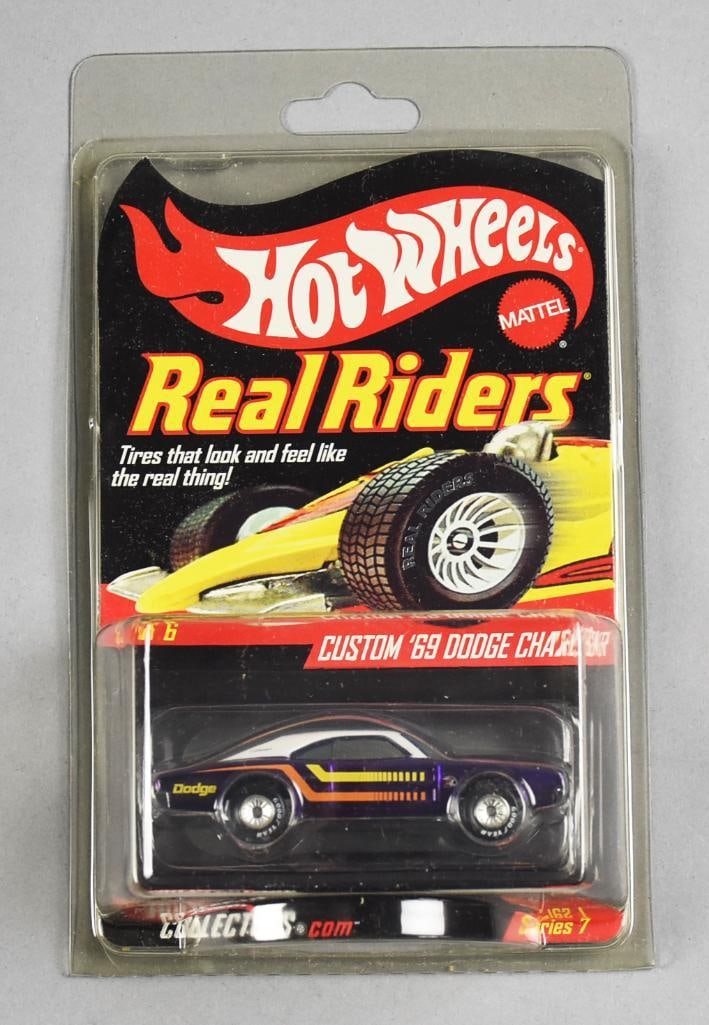 2007 Hot Wheels Real Riders Custom 69 Charger Ltd Ed Low #: Lot is a 2007 Mattel Hot Wheels Real Riders Custom 69 Dodge Charger. Limited Edition number 601/7500. Single owner collection from the largest toy collector on the west coast.