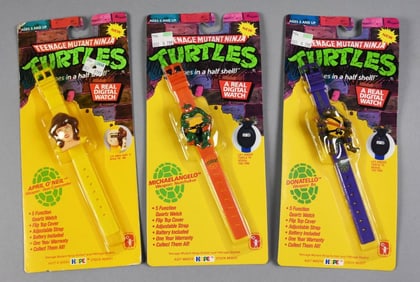 Hope Industries Teenage Mutant Ninja Turtles Watches, NOS