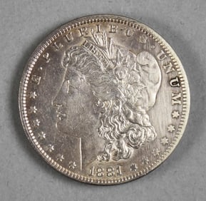 1881 O Morgan Silver Dollar