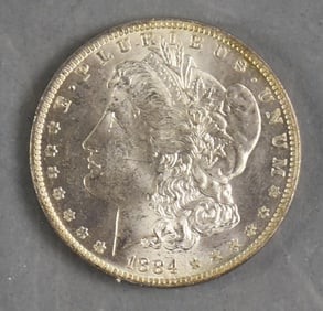 1884 O Morgan Silver Dollar
