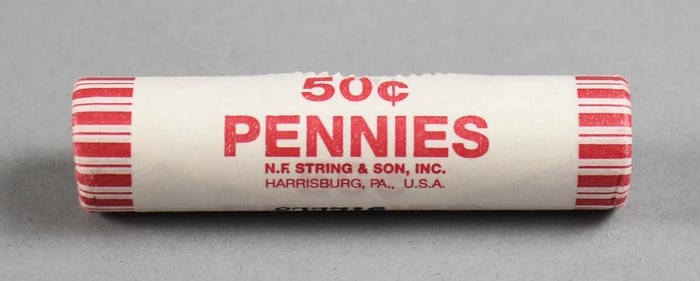 1943 Steel Wheat Pennies - Bank Rolled-Unsorted