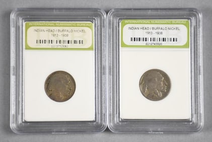 INB Indian Head Buffalo Nickels 1913 - 1938