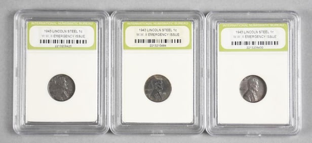 INB 1943 Lincoln Steel Cent WWII Emergency Issue