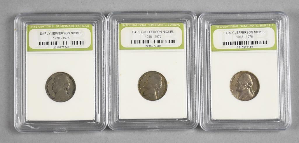 INB 1941, 1946, 1959 Jefferson Nickels 1938 -1976 (1 of 6)