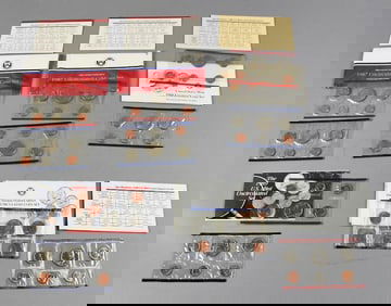 1987-89 US Mint Uncirculated Coin Sets, Denver, Philadelphia