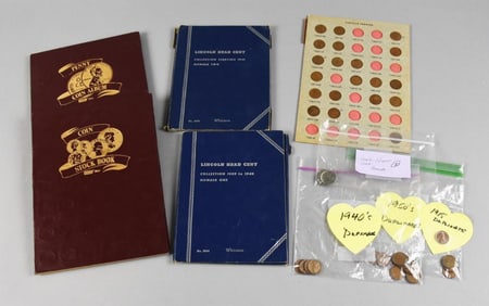Vintage Collection Pennies and Display Folders