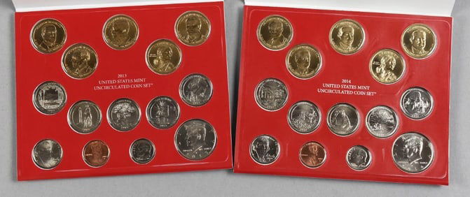 2013-2014 US Mint Denver Uncirculated Coin Sets