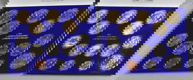 2013-2014 US Mint Philadelphia Uncirculated Coin Sets