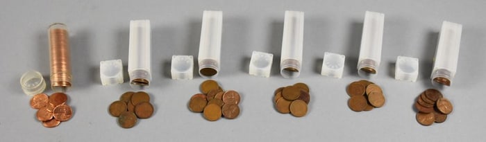 (6) Rolls Unsearched Plastic Wheat Penny Rolls