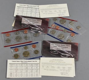 1996 US Mint Uncirculated Coin Sets