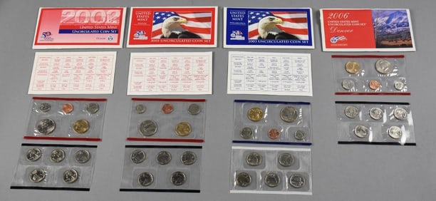 2002-03, 2006 United States Mint Uncirculated Coin Set