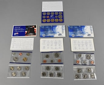 1999, 2006-07 US Mint Philadelphia Uncirculated Coin Sets
