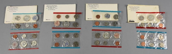 1964, 1968-69 Treasury Office Uncirculated Mint Sets